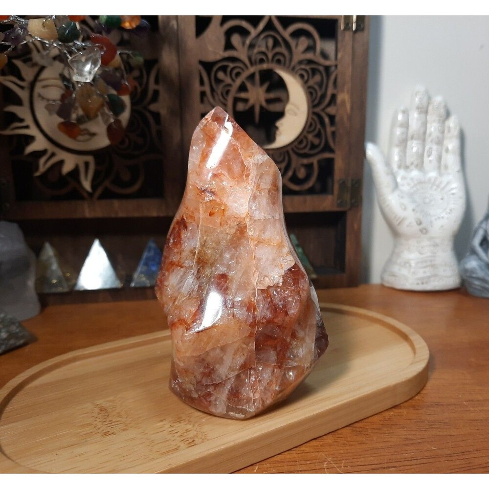 Fire Quartz Crystal Flame Free-form